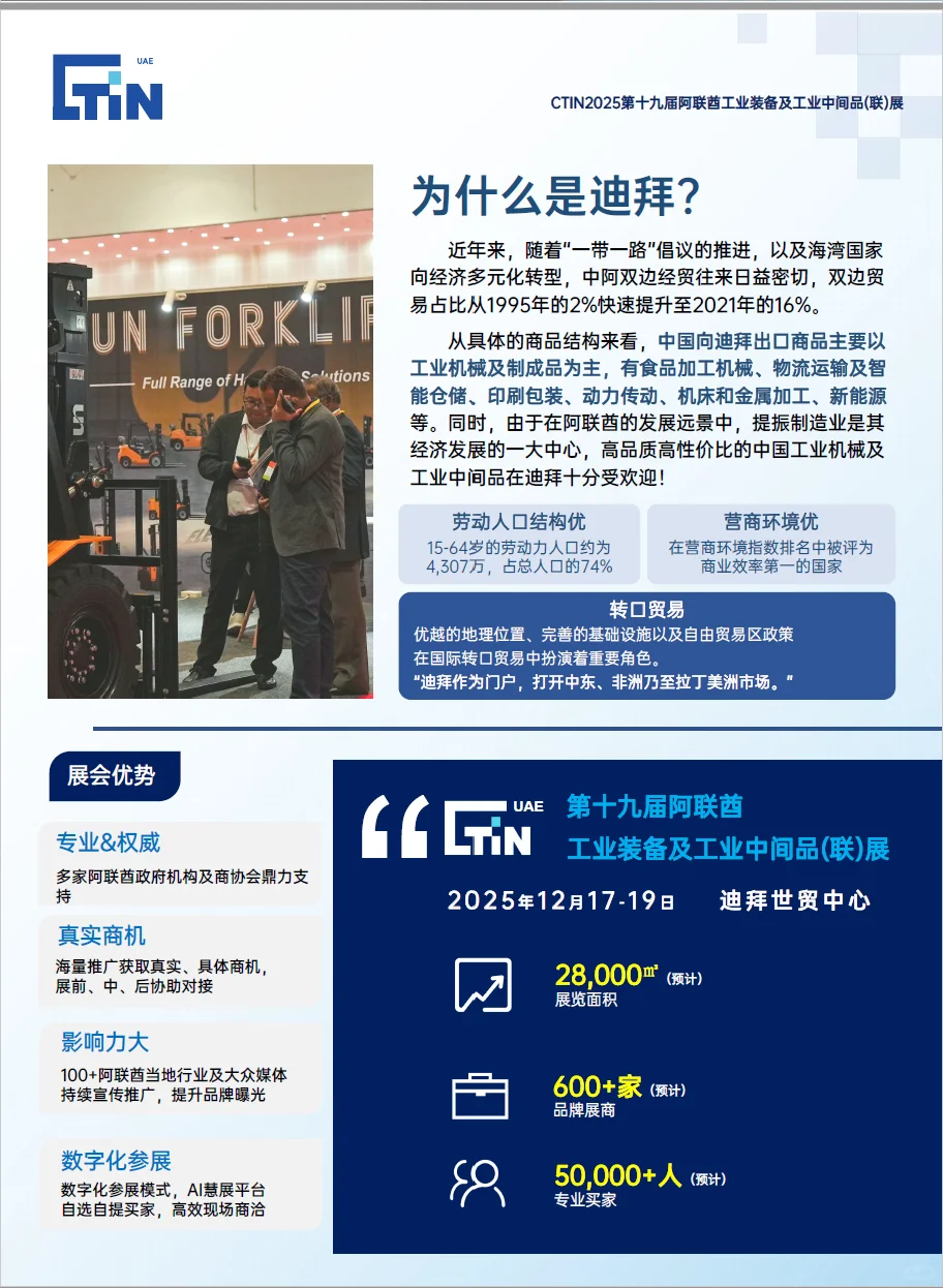 阿联酋工业装备及工业中间品（联）展