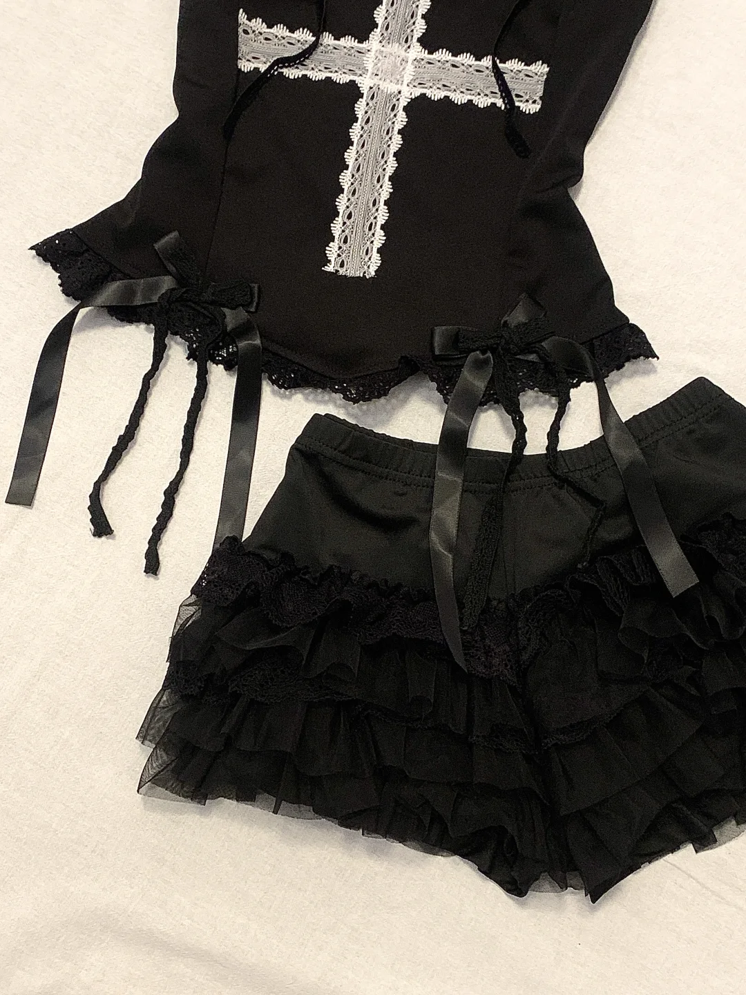 在pxx花88?买的美式复古辣妹套装到了！！