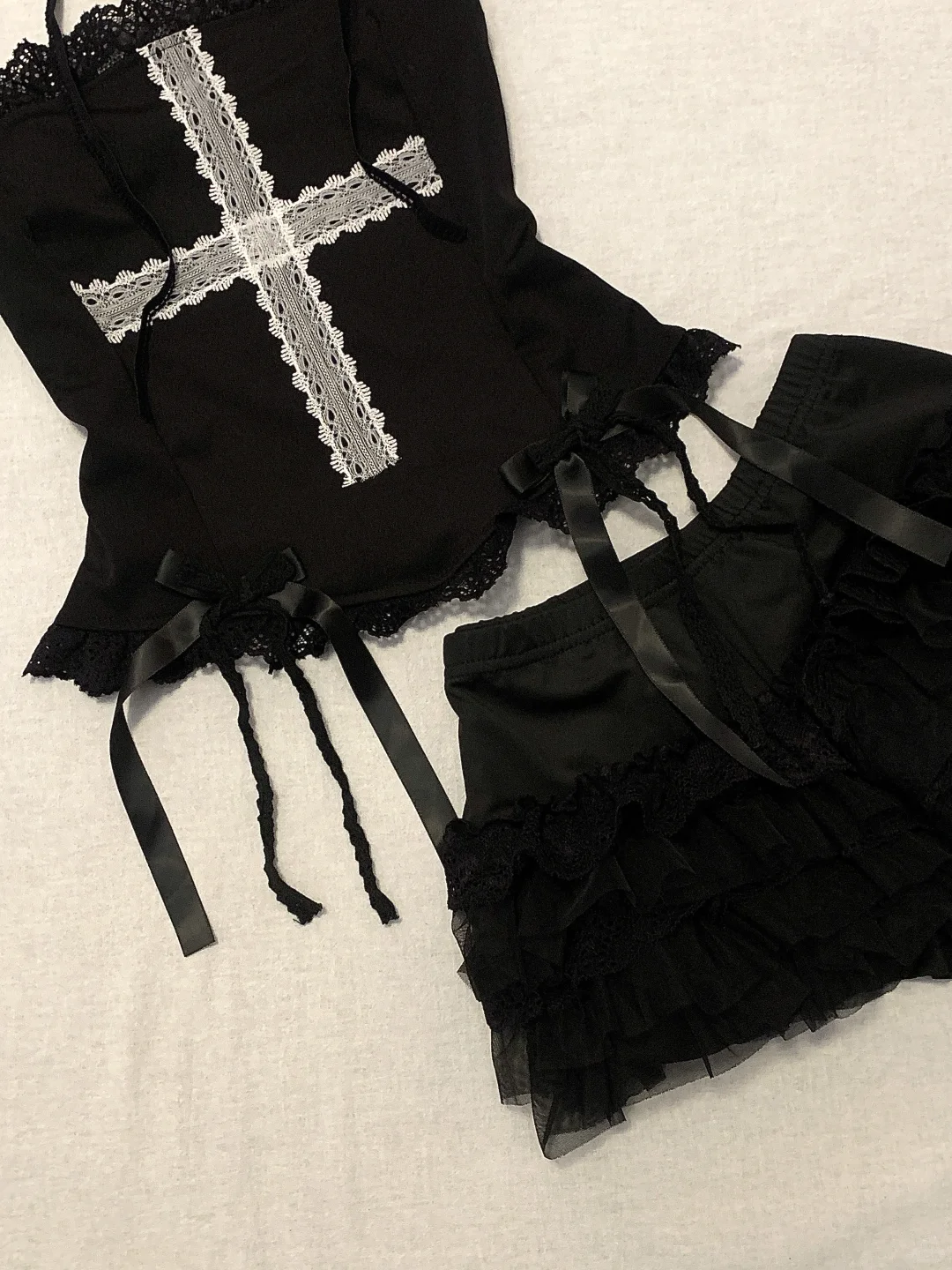 在pxx花88?买的美式复古辣妹套装到了！！