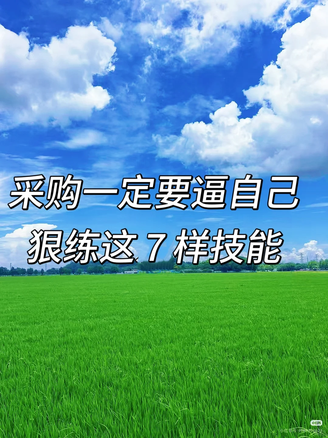 中年不上班:采购一定要逼自己练这7项技能。