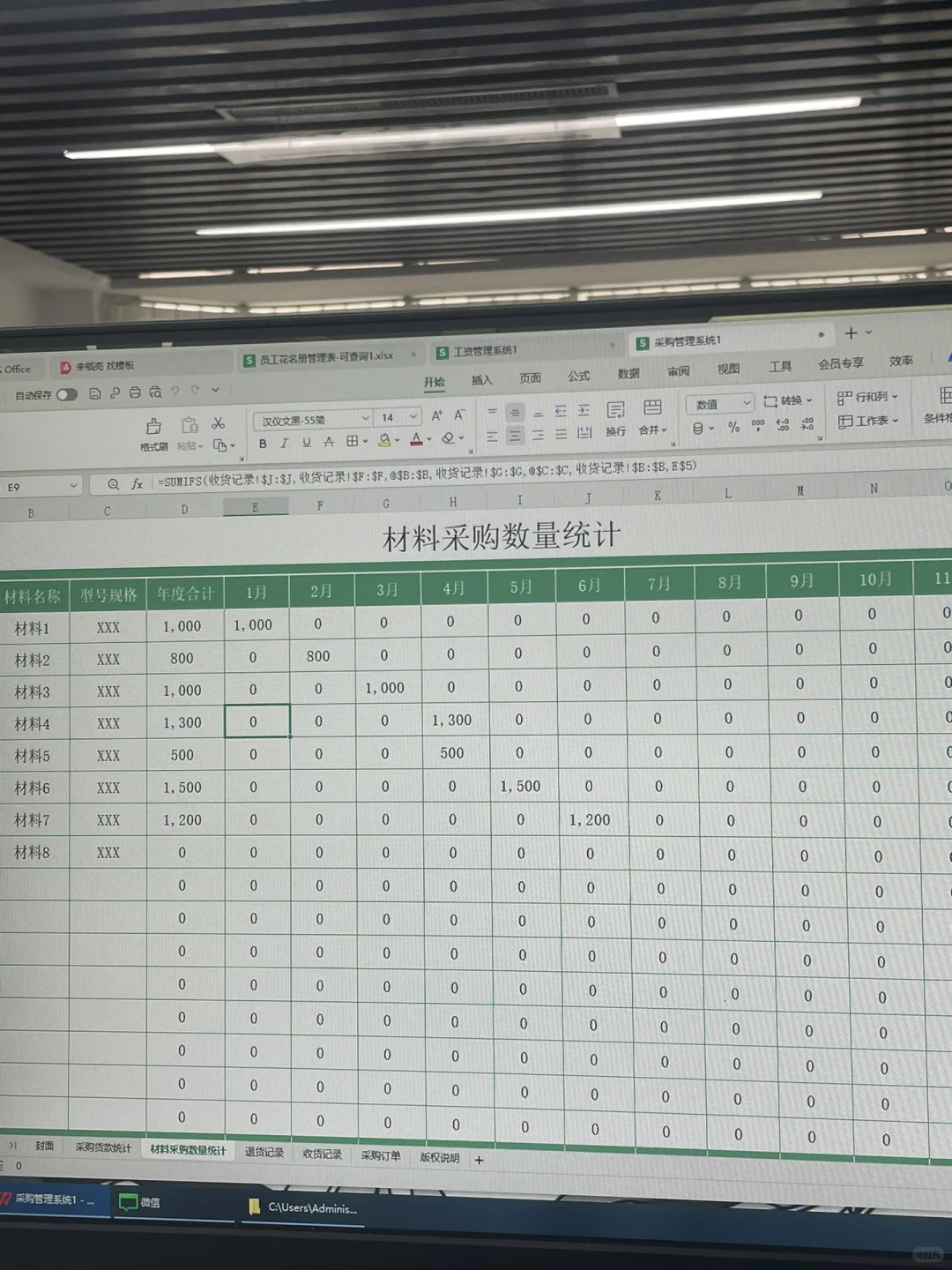 社区采购管理系统，直观展示各项采购项目