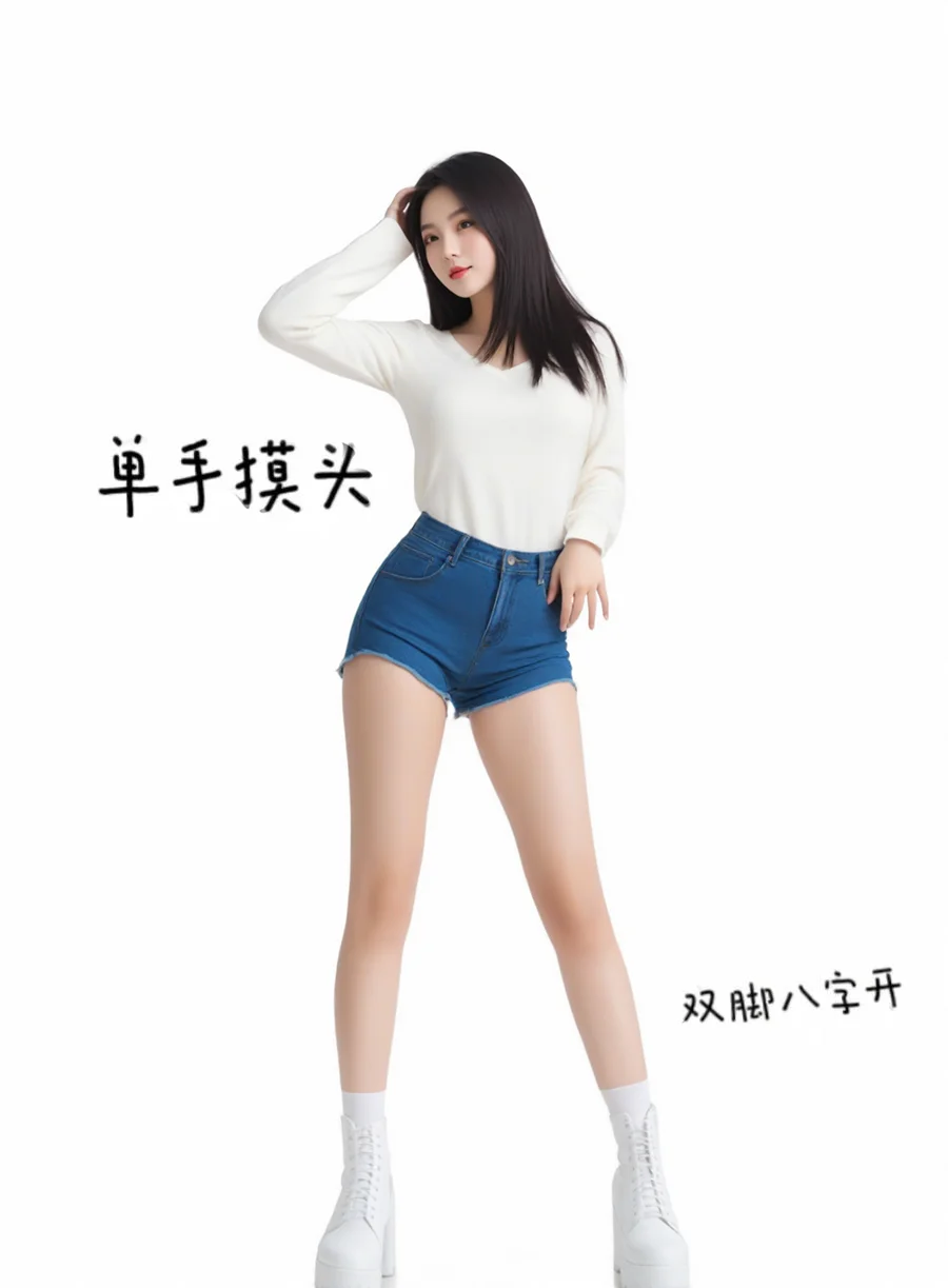 在家也能拍的9组美式辣妹姿势?