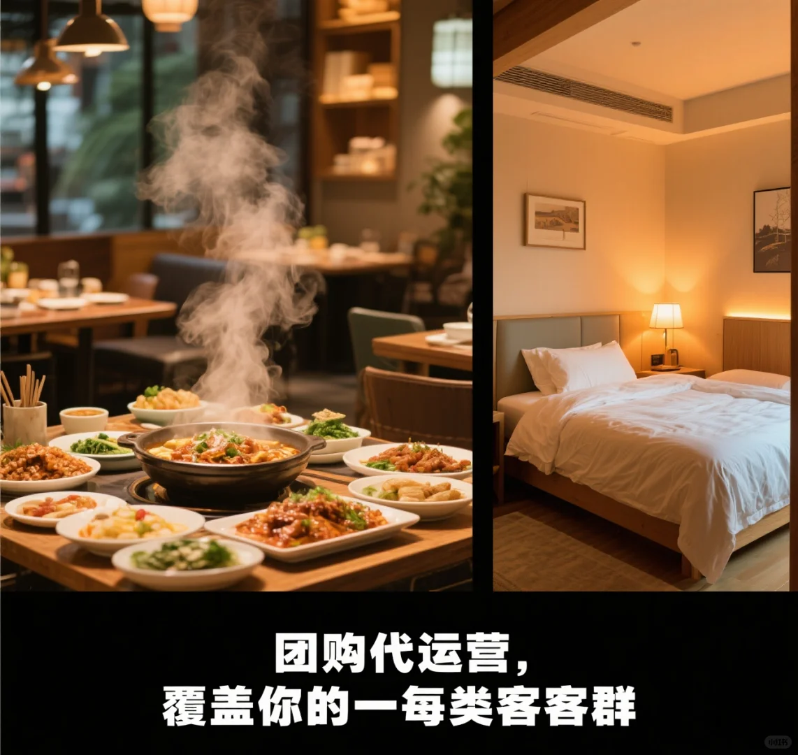 商家看过来！吃喝玩乐住团购代运营