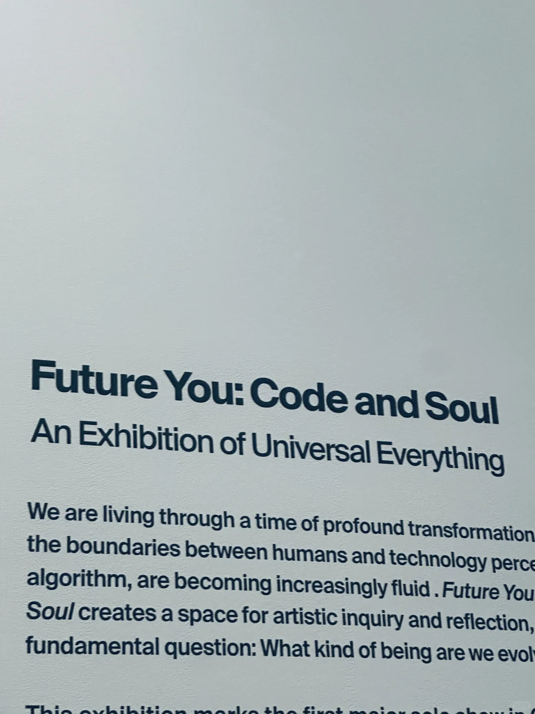 EXHIBITION｜FUTURE YOU