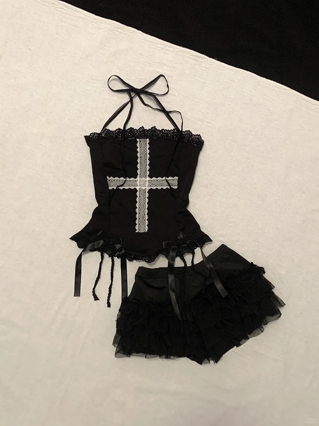 在pxx花88?买的美式复古辣妹套装到了！！