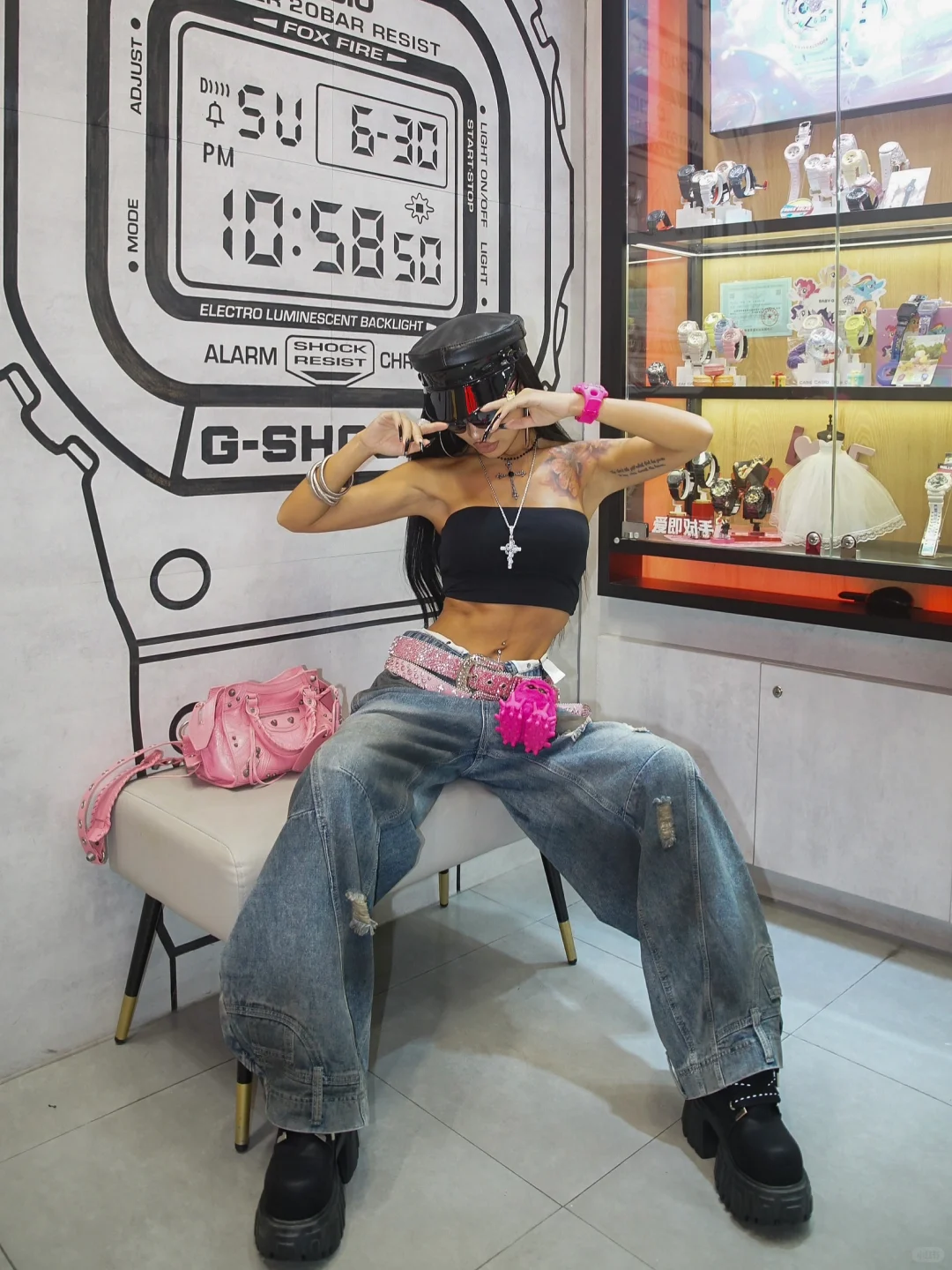 Hot girl?黑皮美式辣妹OOTD穿搭?