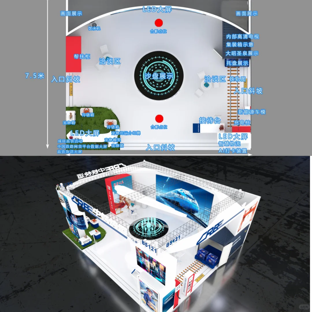 2025年铁路展中铁展台设计及落地全流程～