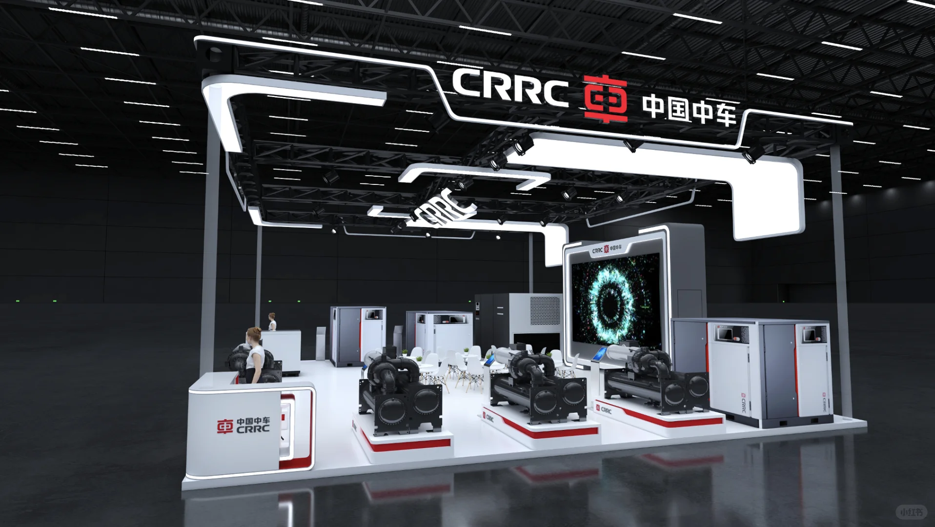 ?轨道交通领跑者中车展台展示智行达未来