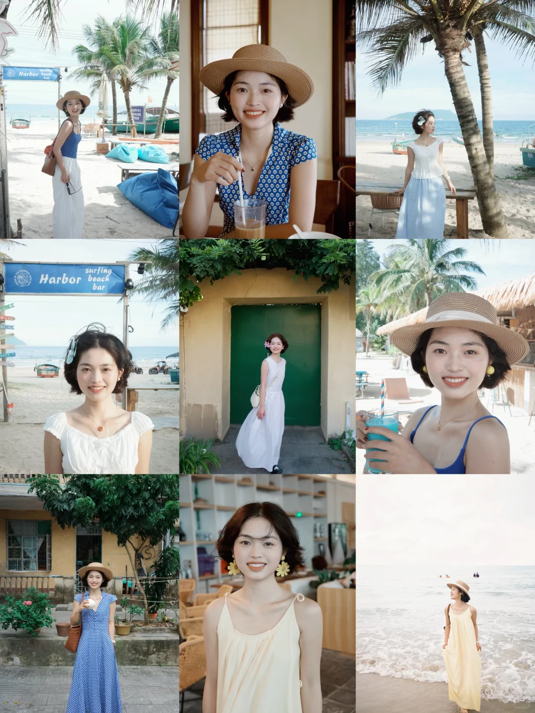 155 82 我的海边出游穿搭合集 图文版