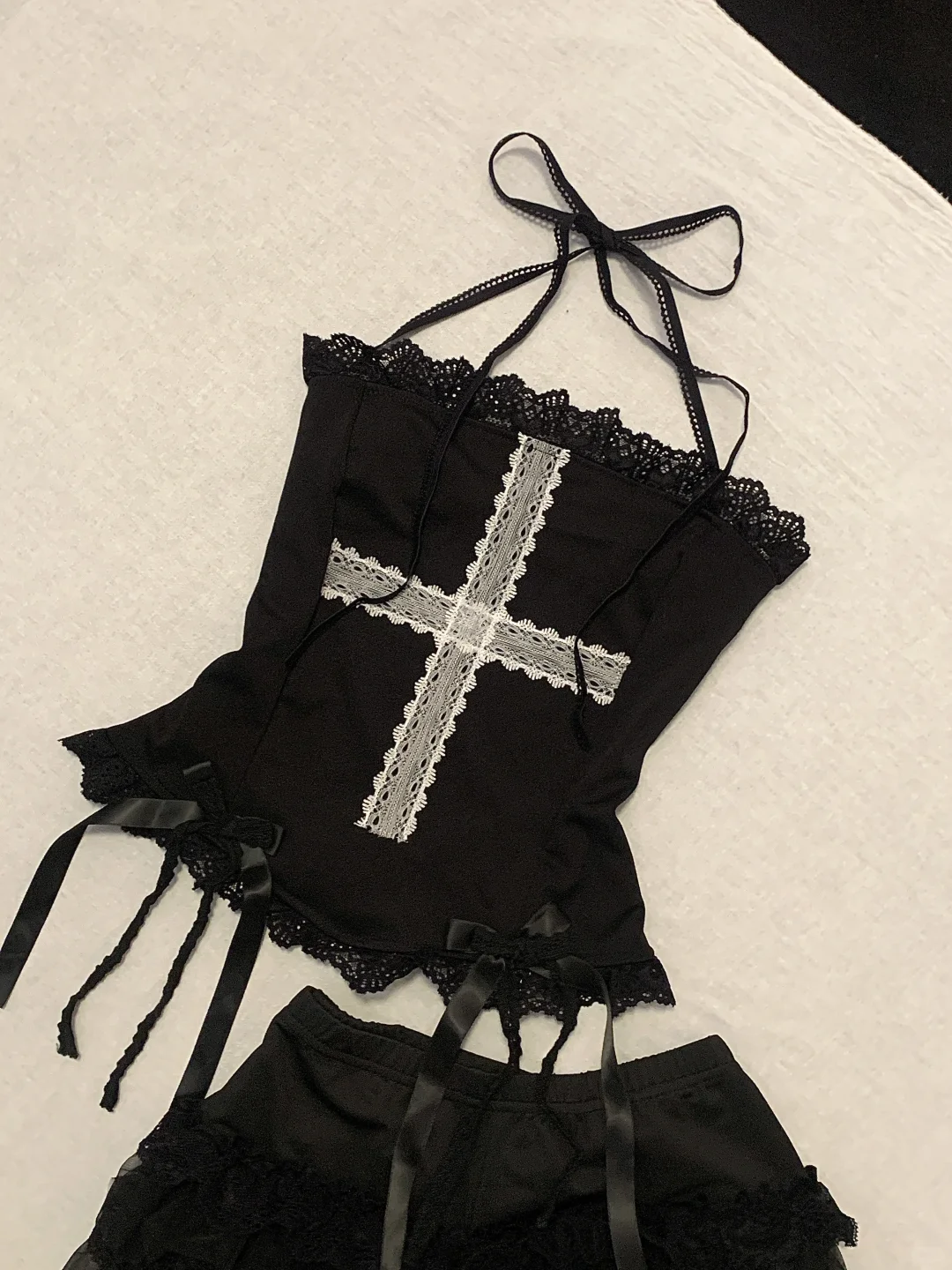 在pxx花88?买的美式复古辣妹套装到了！！