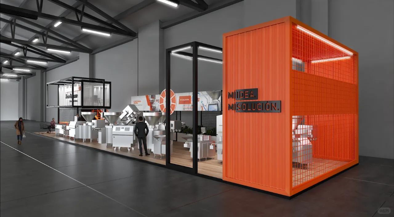 工业装备展~展台设计效果图