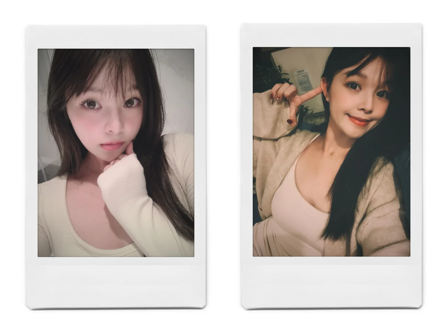 两张自拍 可以打印哦