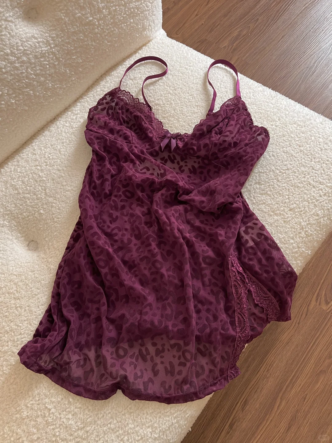 好喜欢我的紫色睡衣～