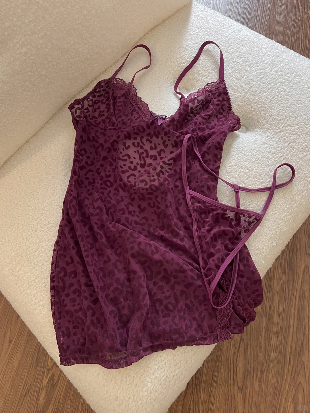 好喜欢我的紫色睡衣～