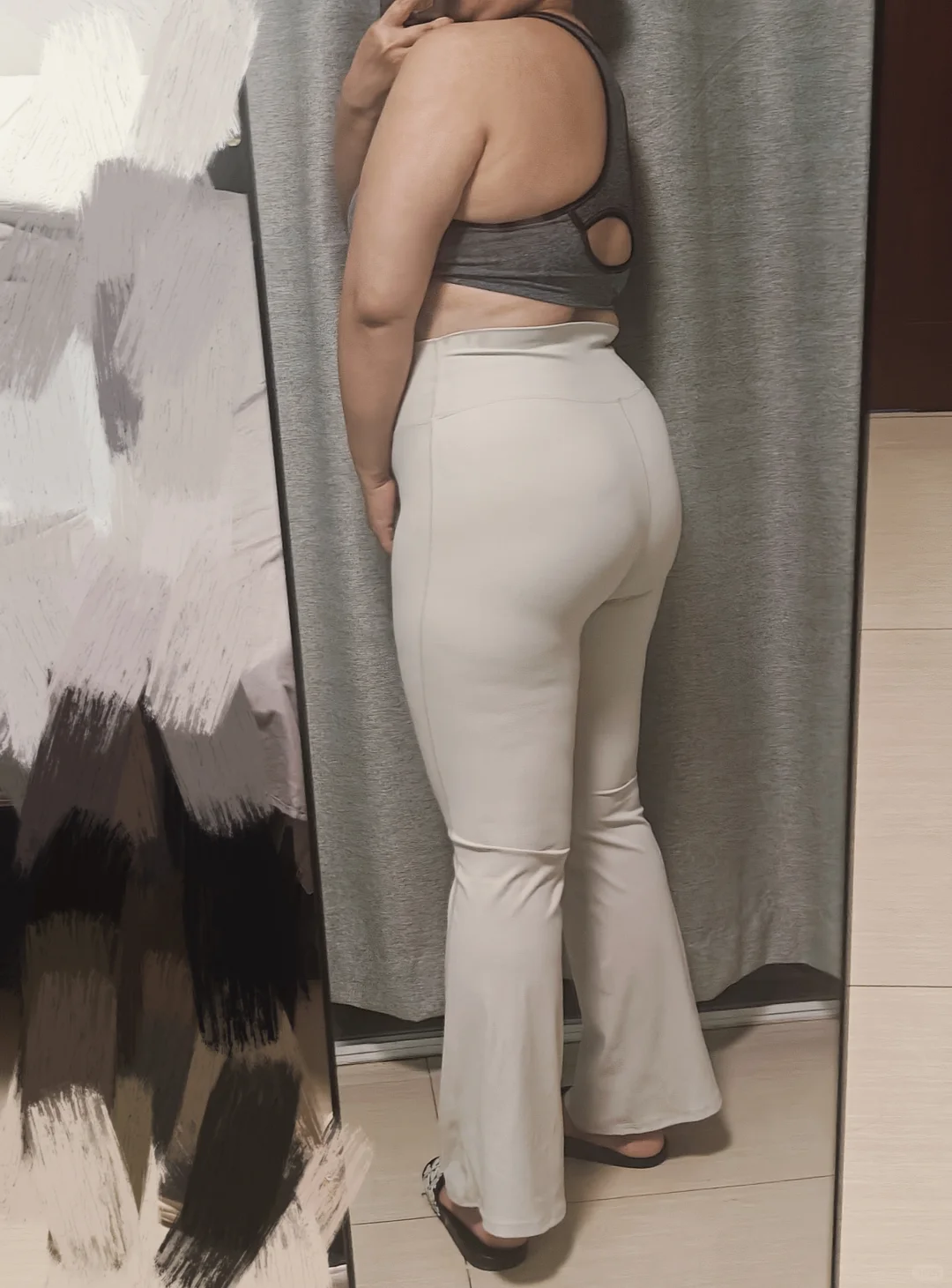 190斤大码女孩的白色显瘦神裤！第二弹！