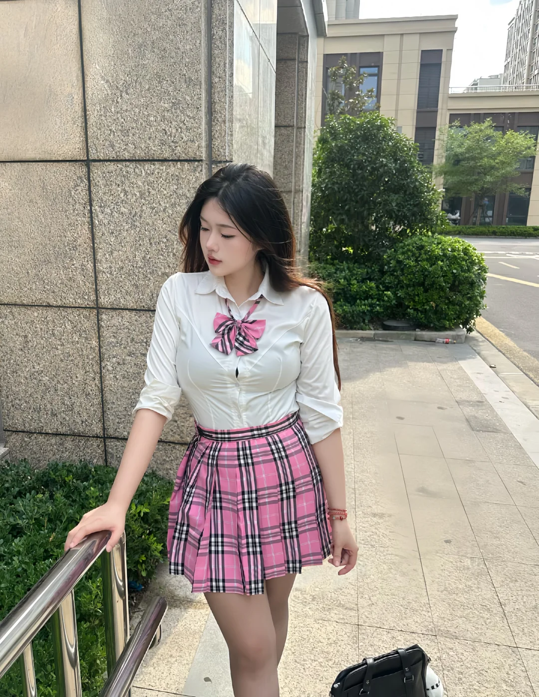 也没人告诉我粗腿 穿JK这么好看啊！？