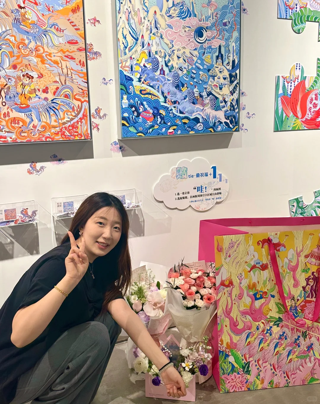 快来看拥有一整面墙的毕业展！