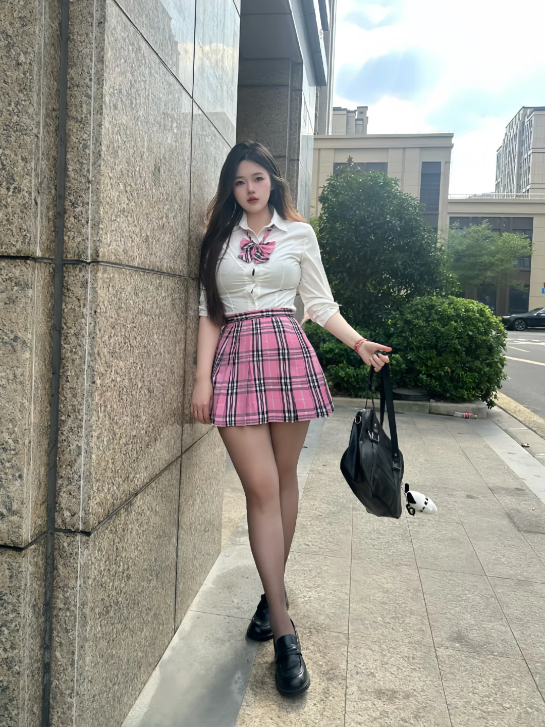 也没人告诉我粗腿 穿JK这么好看啊！？