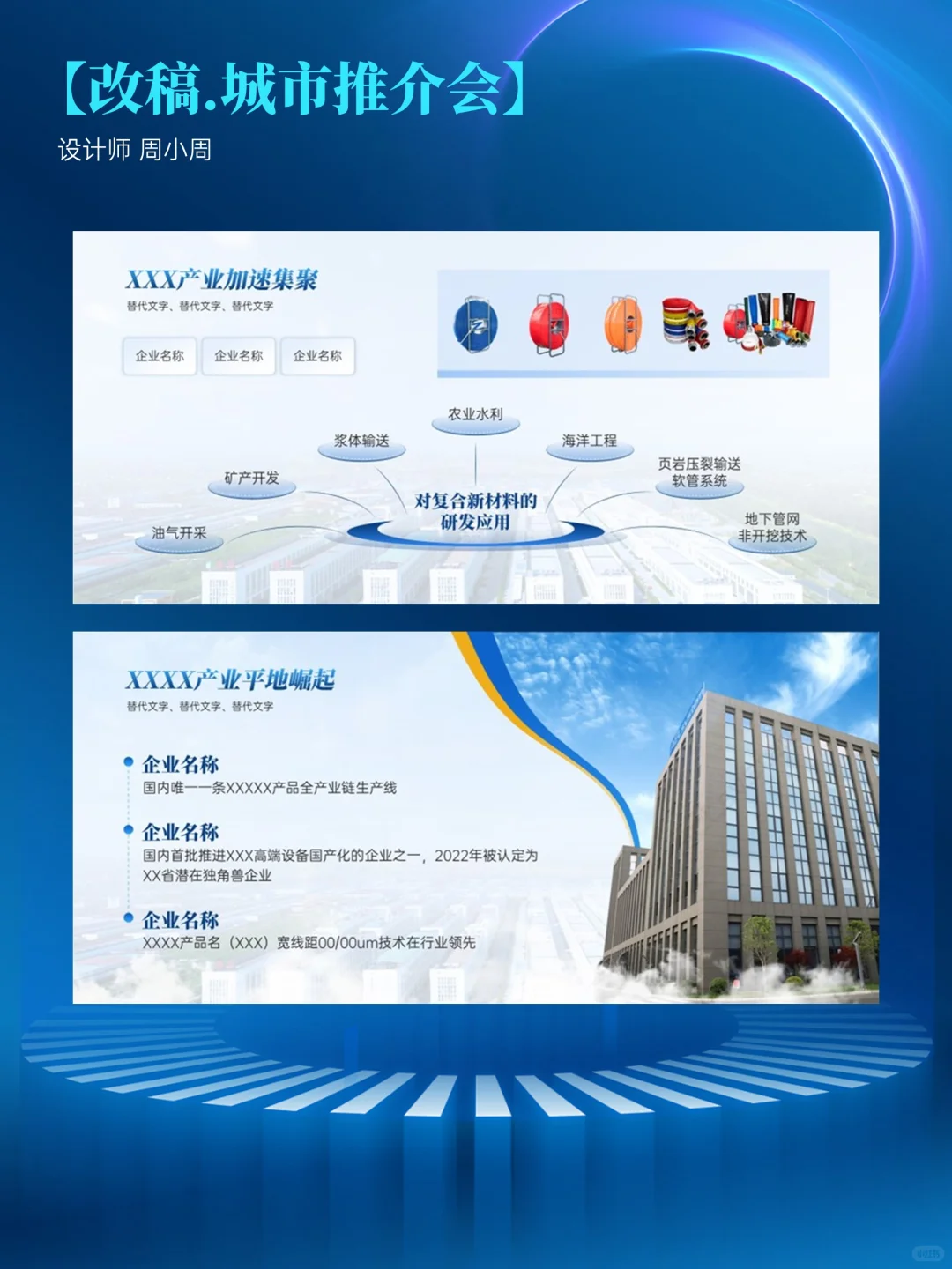 城市招商推介会宽屏PPT定制案例分享（二）