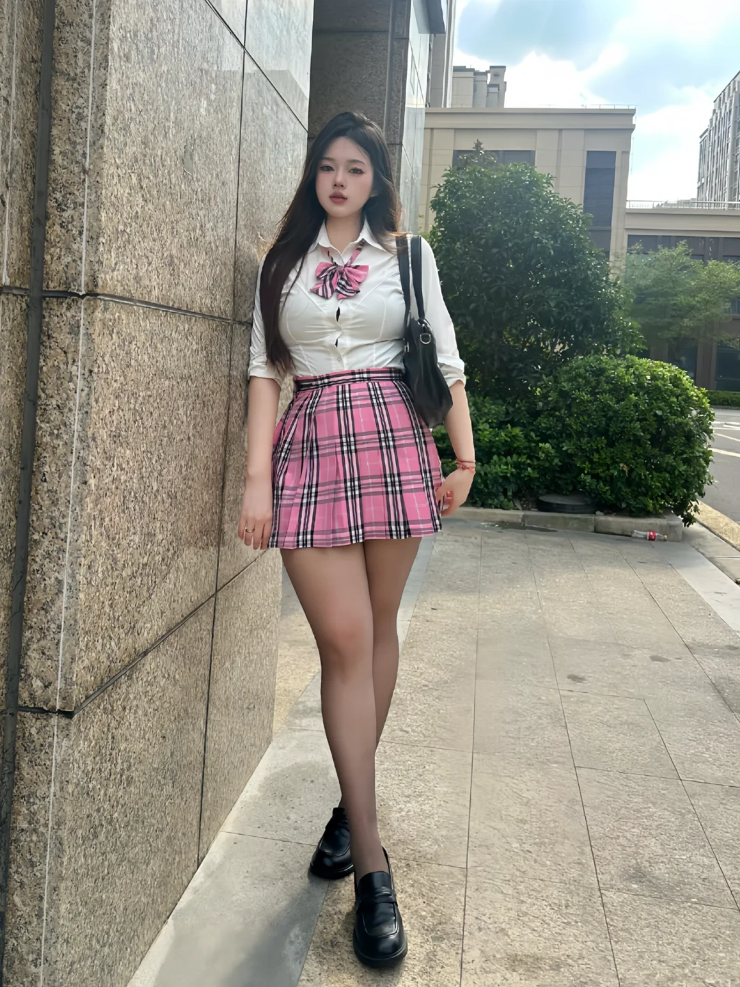 也没人告诉我粗腿 穿JK这么好看啊！？