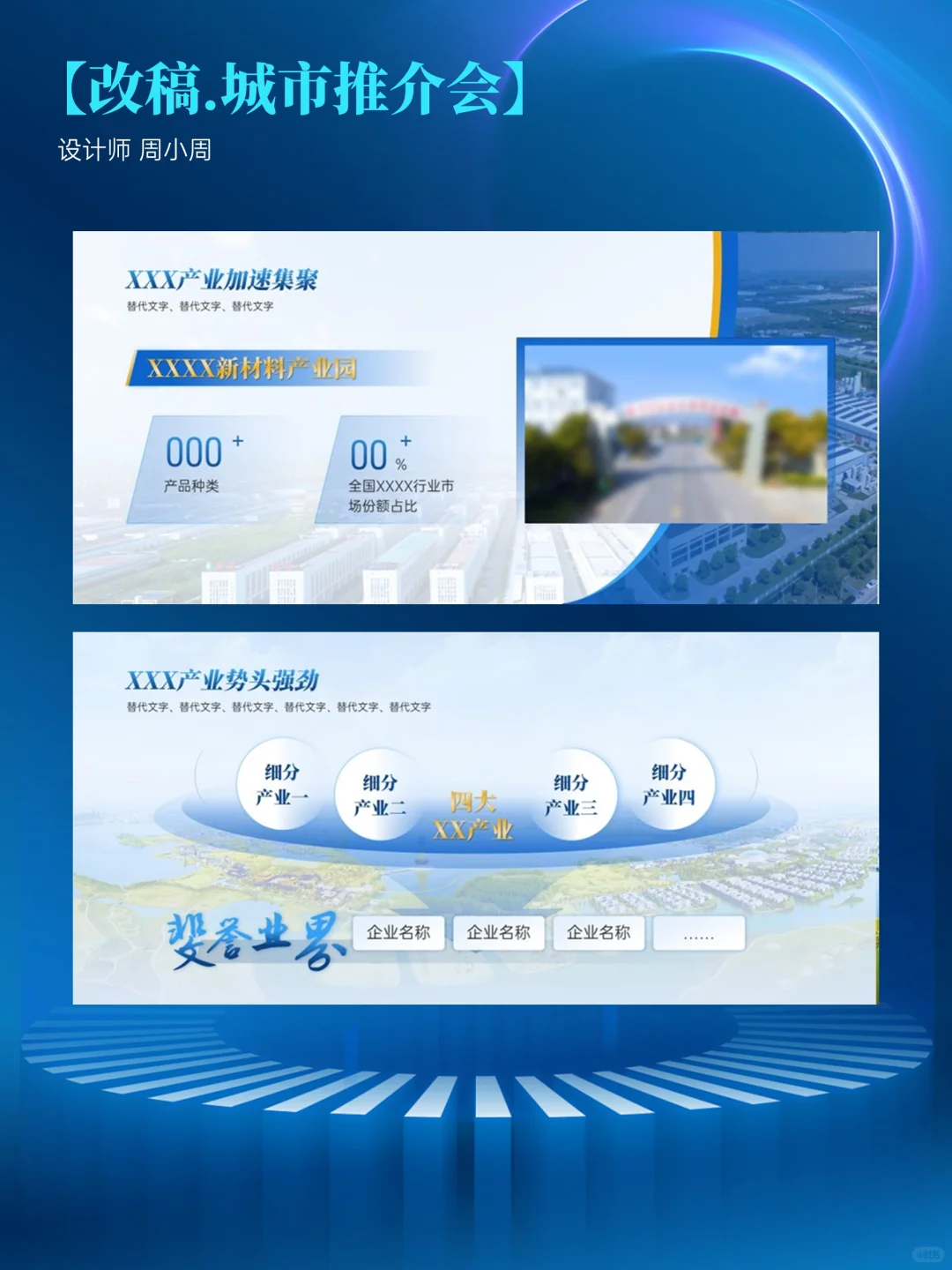 城市招商推介会宽屏PPT定制案例分享（二）