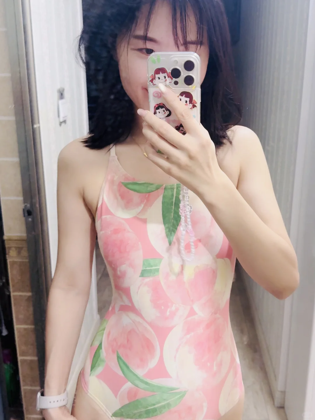 这也太仙了吧！桃色系泳衣！