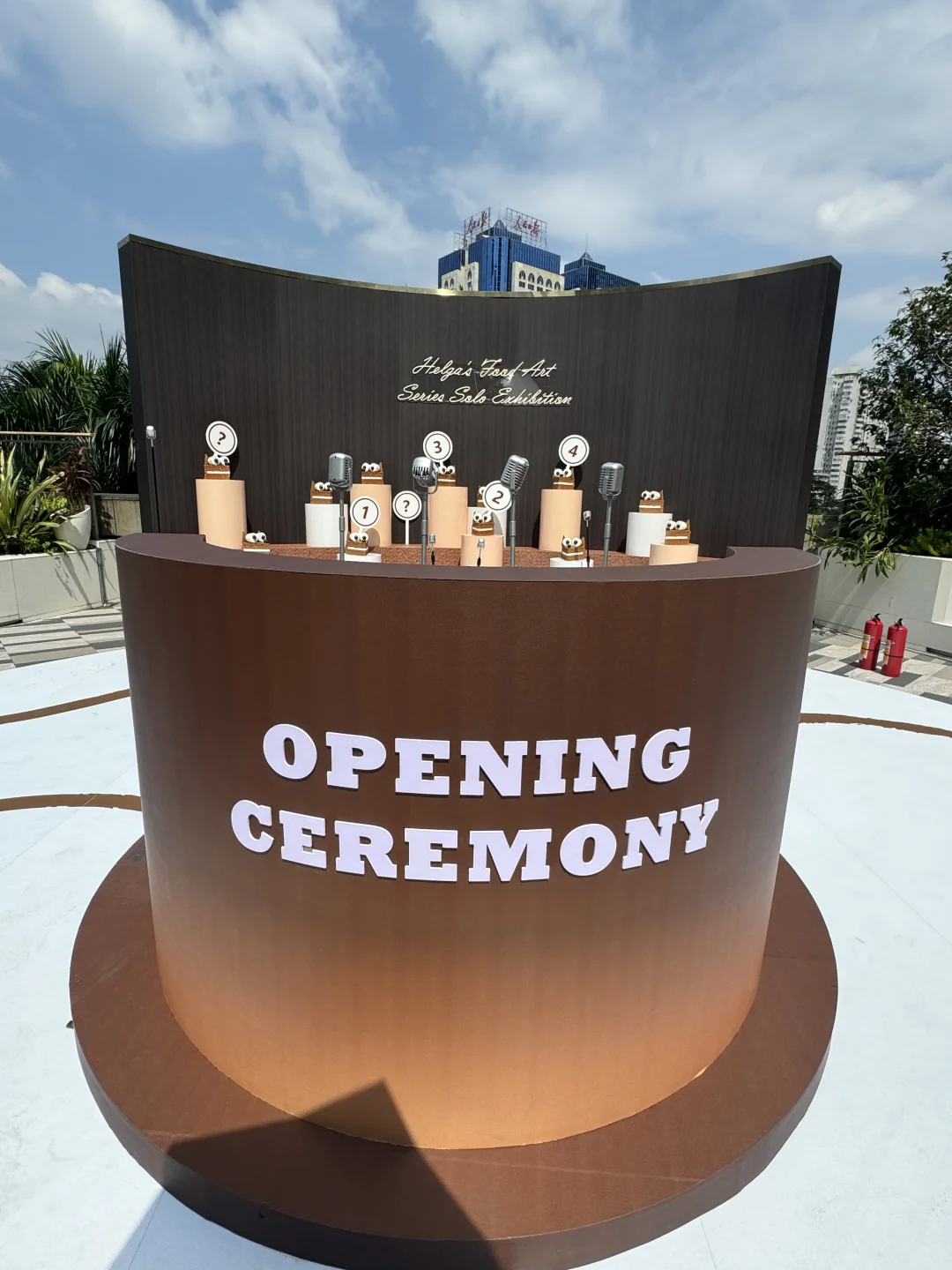 食事的创意艺术展终于开幕…