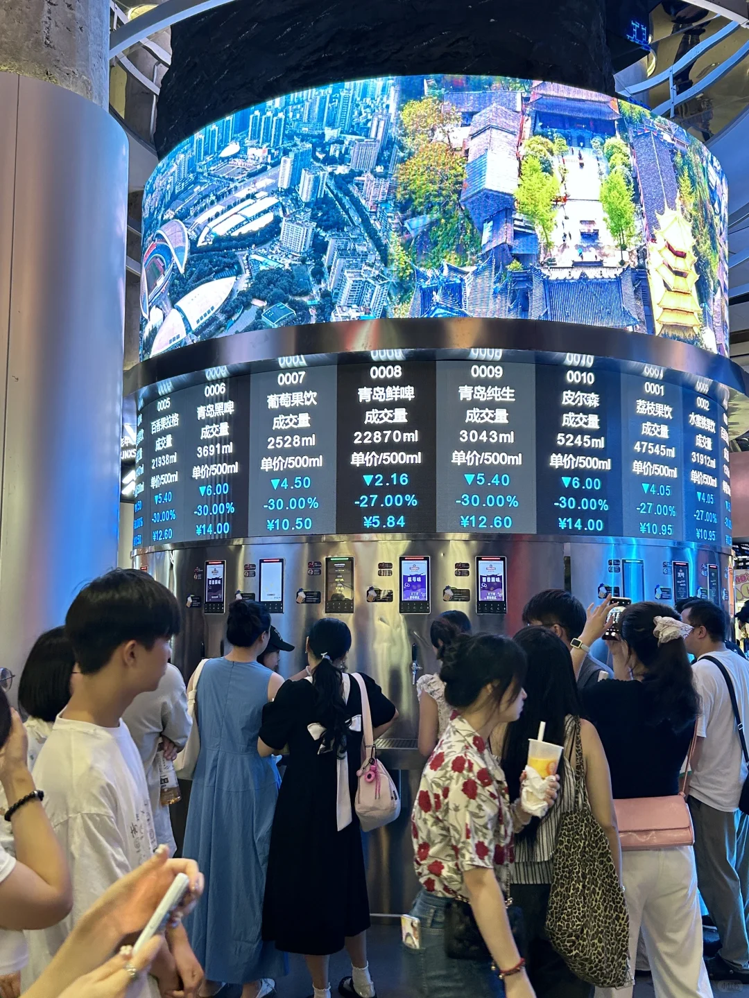 重庆真的好超前！青岛啤酒交易所！好好玩……