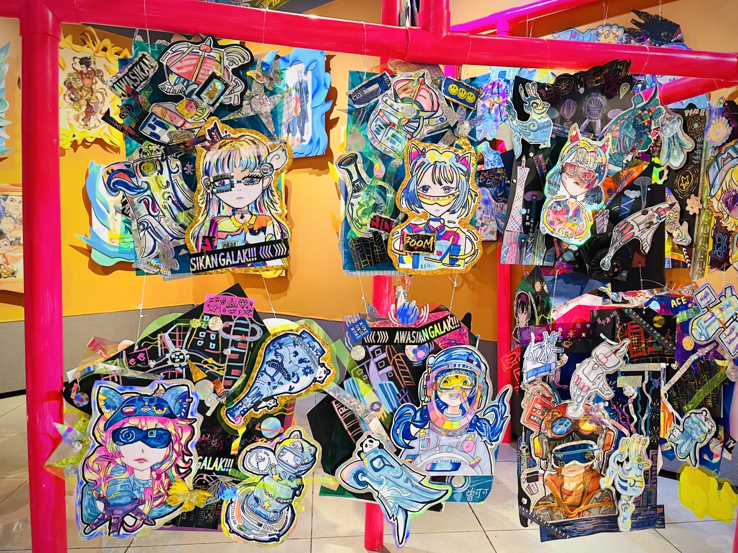 儿童美术展的展览方式太丰富了