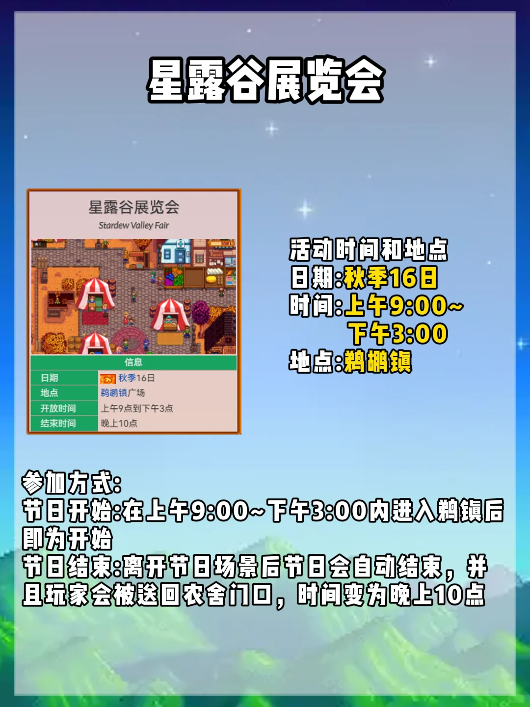【星露谷物语-星露谷展览会】