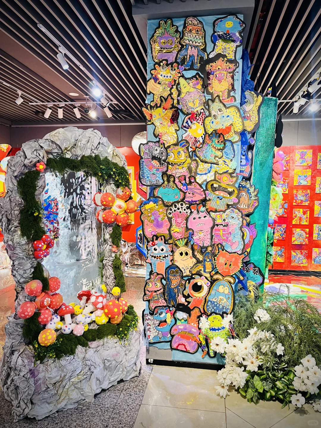 儿童美术展的展览方式太丰富了