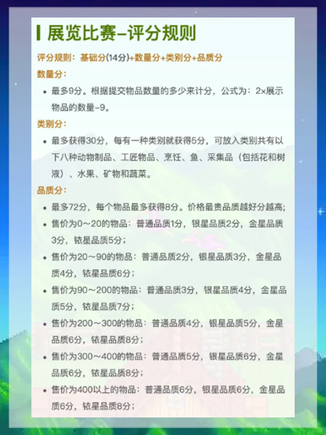 【星露谷物语-星露谷展览会】