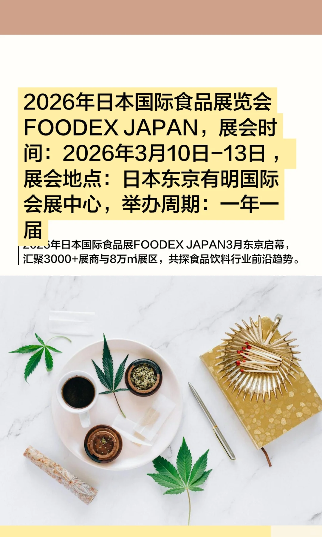 2026年日本国际食品展览会FOODEX JAPAN，展