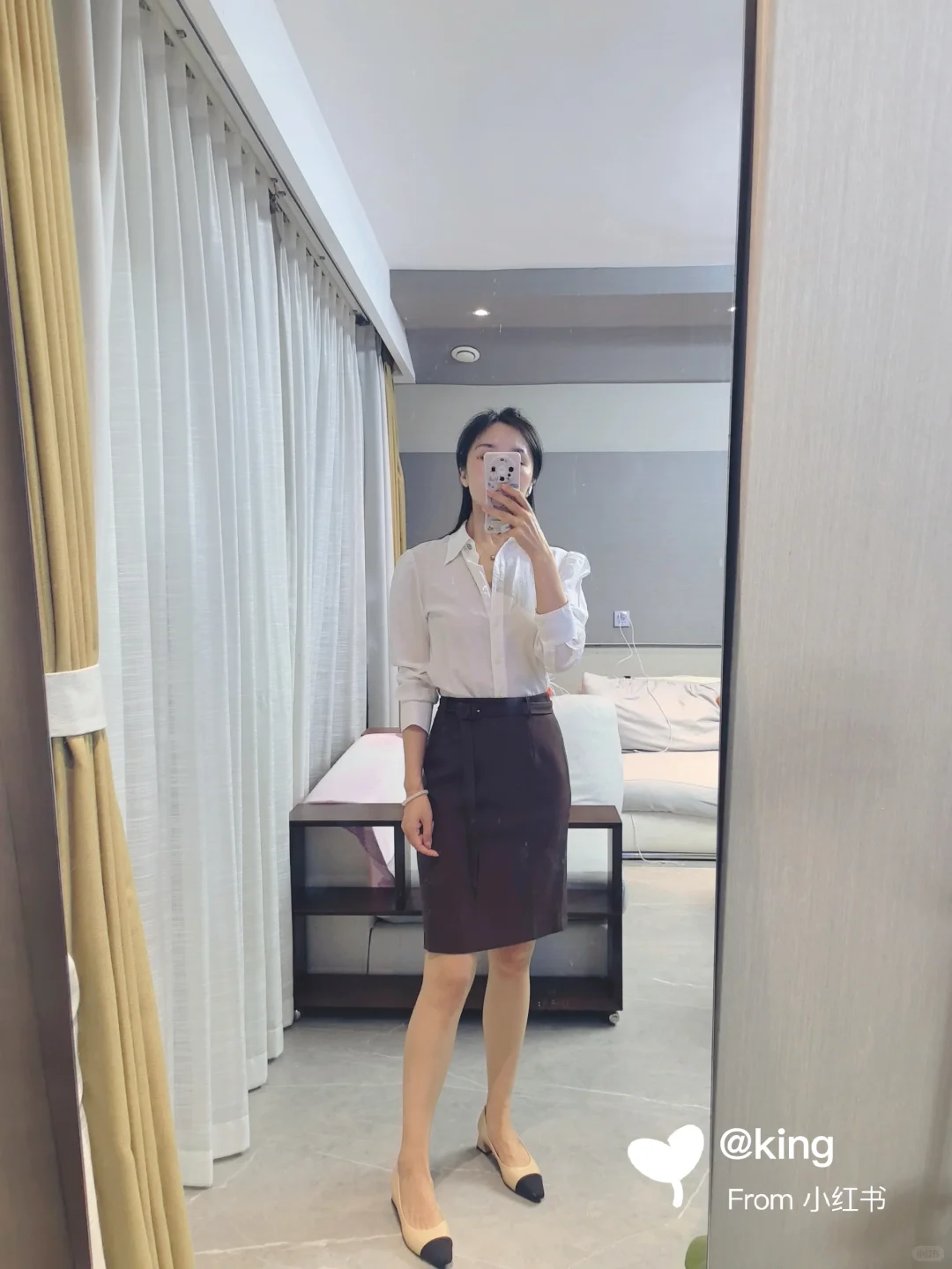 40+阿姨，今天是职场通勤look～