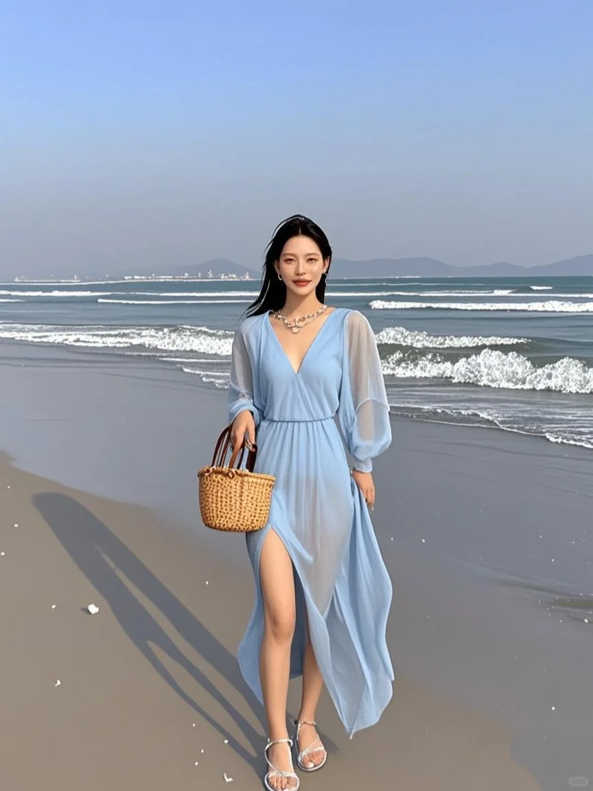 海边穿搭OOTD，尽情享受美好叭