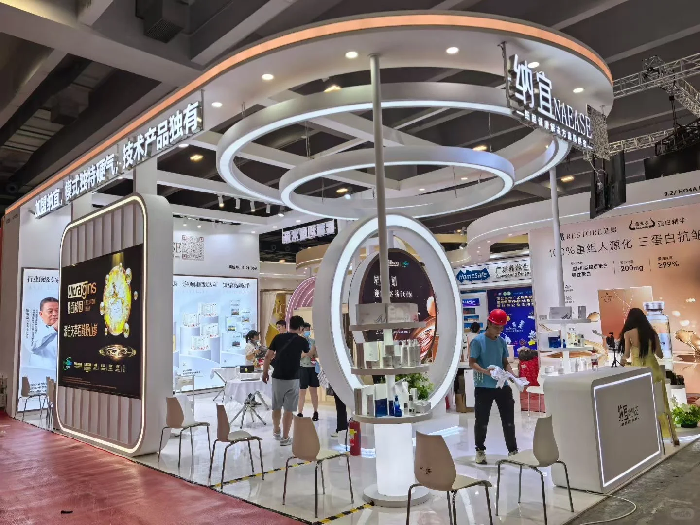 这次展会真的太棒了～～～广州美博会布展现场