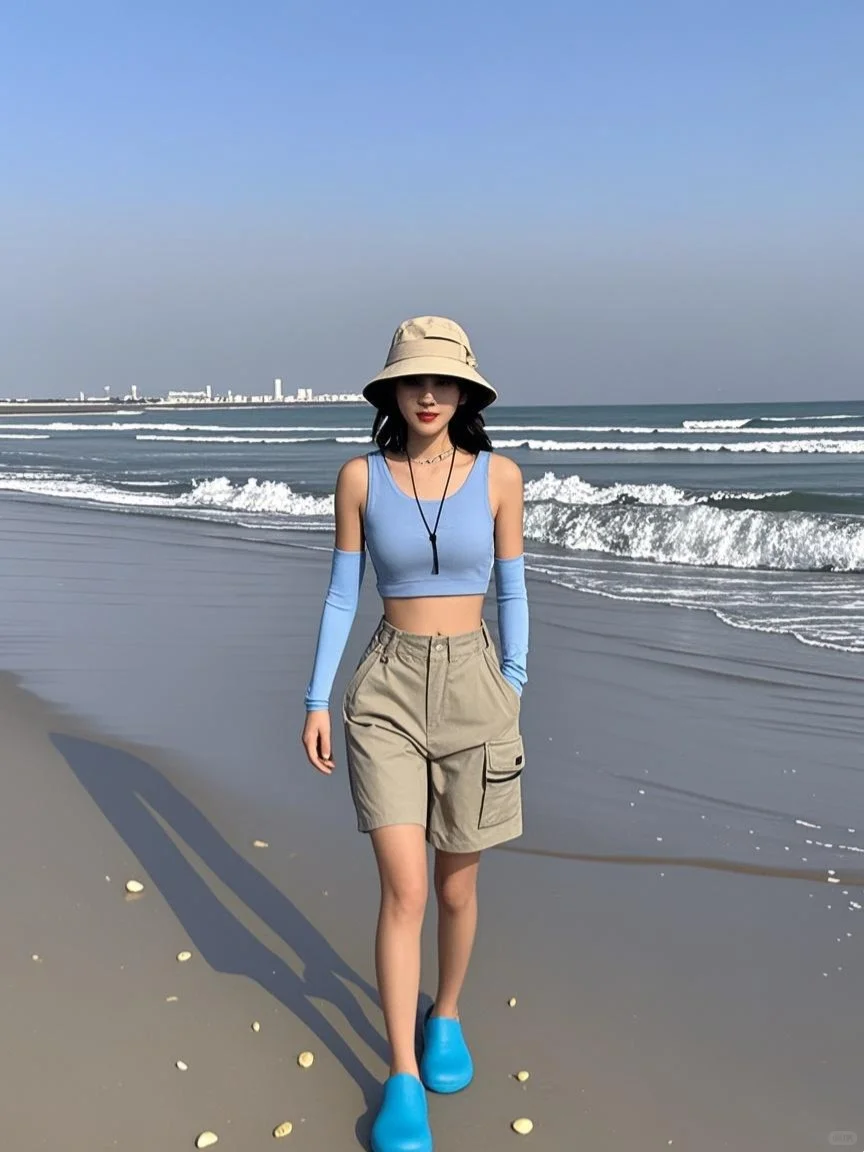 海边穿搭OOTD，尽情享受美好叭