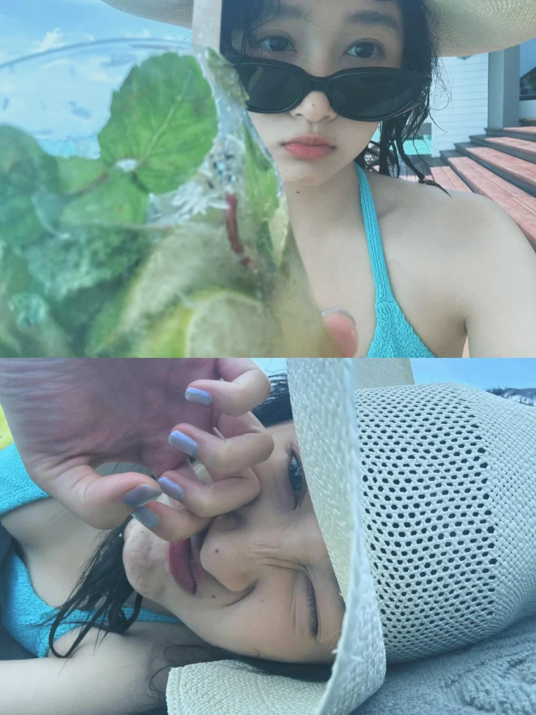 关晓彤晒海边度假美照?美好身材咝哈咝哈?