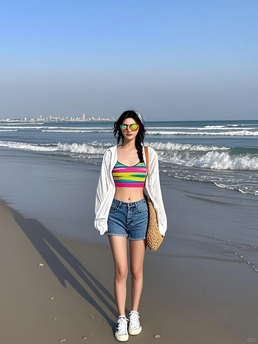 海边穿搭OOTD，尽情享受美好叭