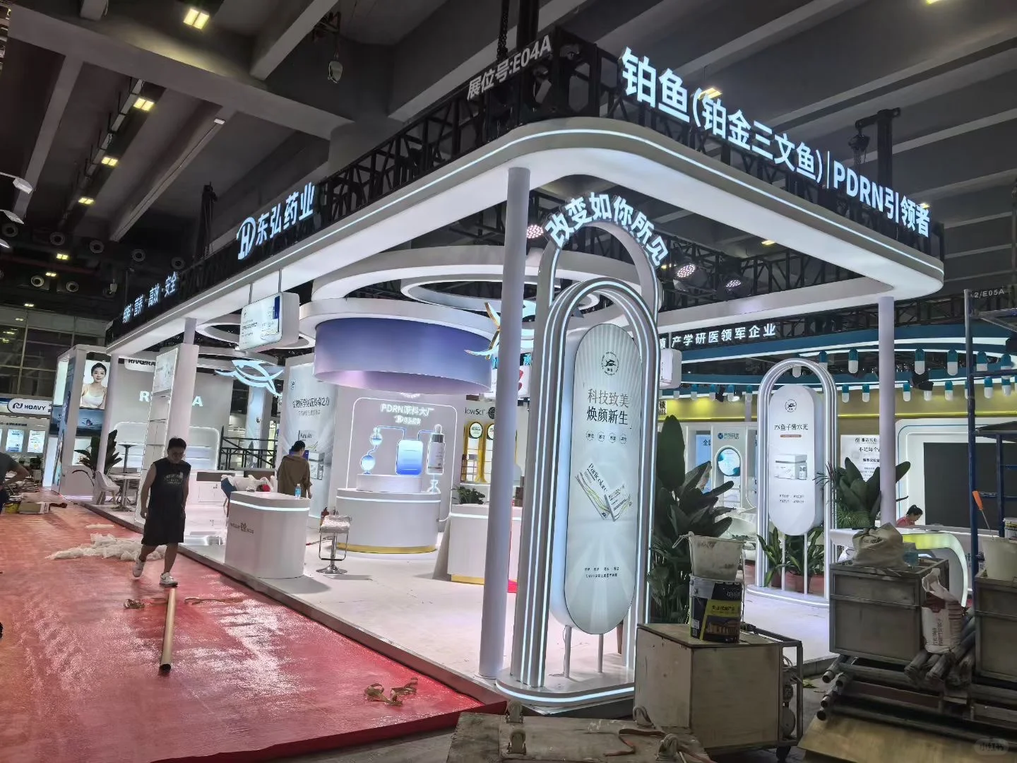 这次展会真的太棒了～～～广州美博会布展现场