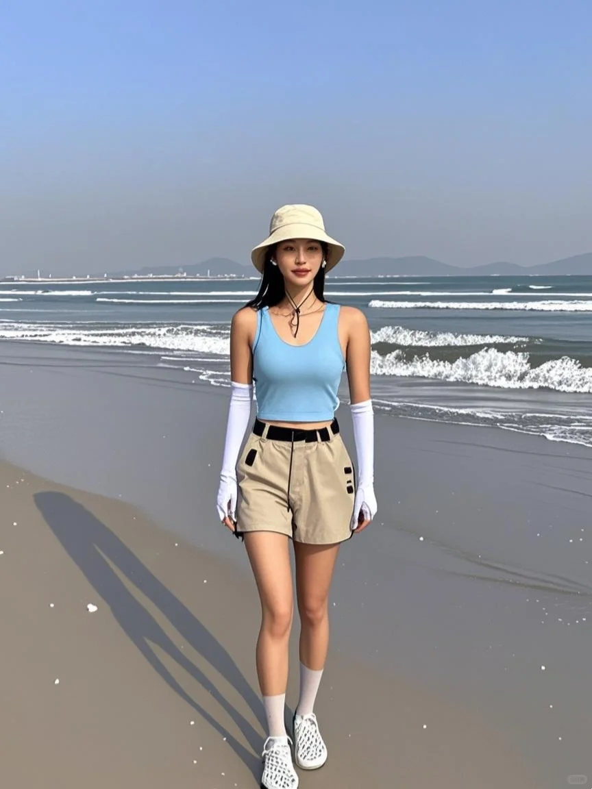 海边穿搭OOTD，尽情享受美好叭