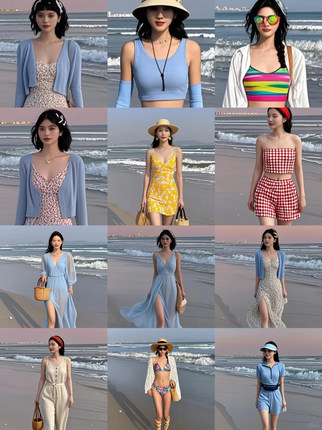 海边穿搭OOTD，尽情享受美好叭