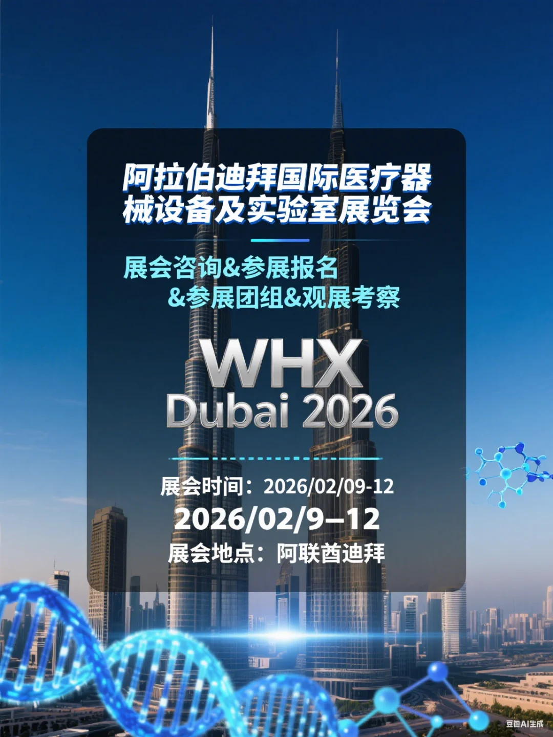 ?迪拜医疗展 WHX Dubai 2026 来袭！