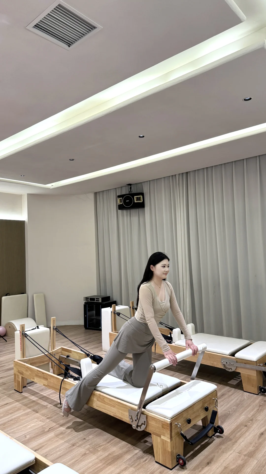 普拉提练高兴了直接～?
