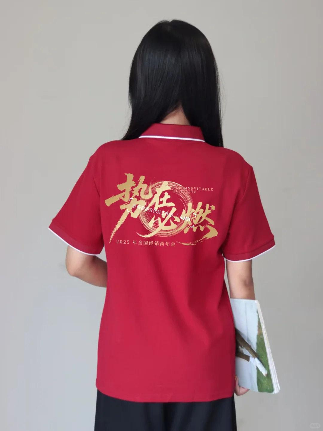 ?适合招商交流会的红色polo文化衫来啦！