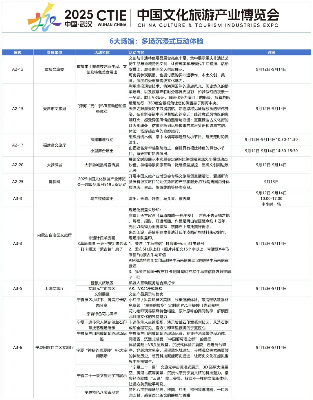 武汉丨2025中国文旅产业博览会·节目单来了