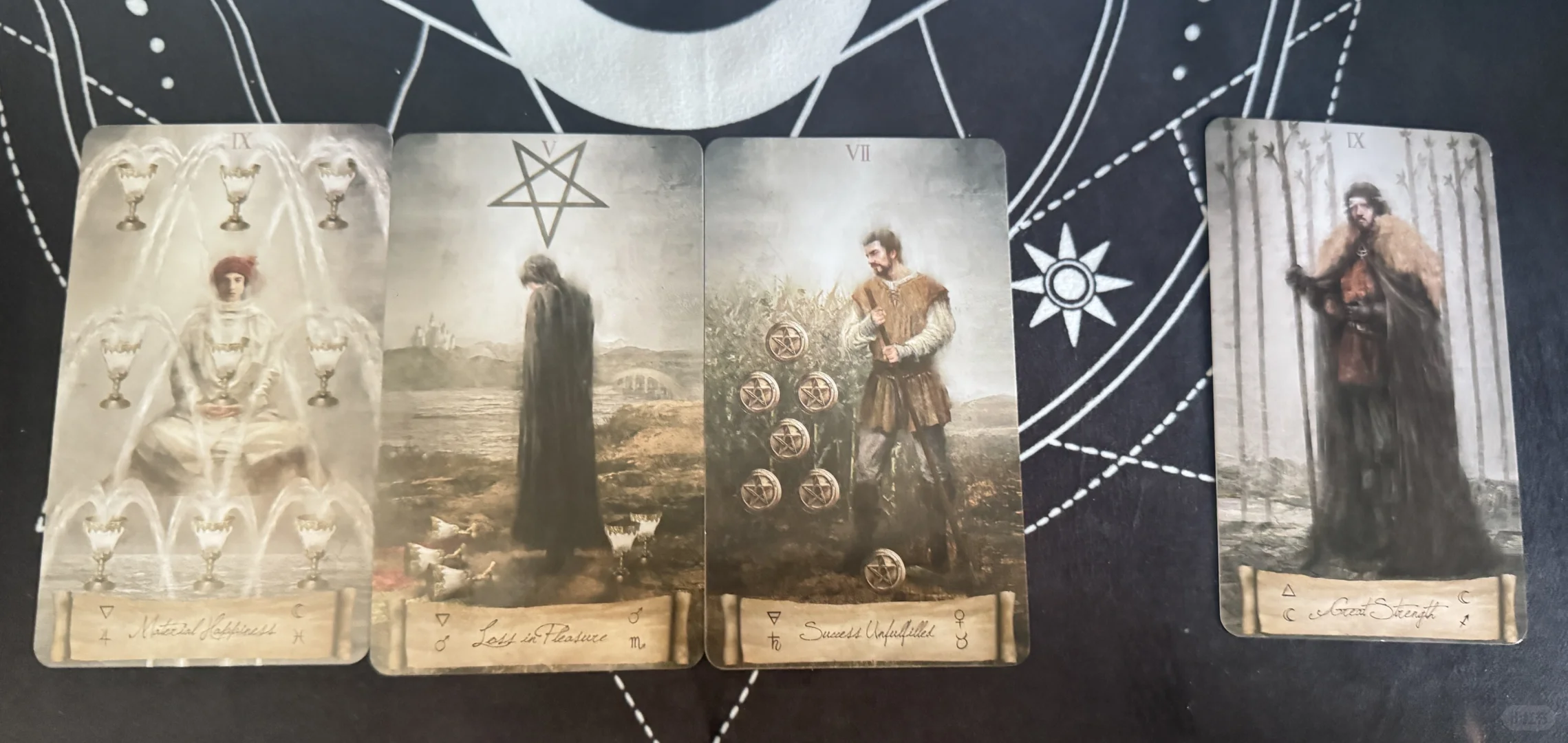 连续抽了好多次牌