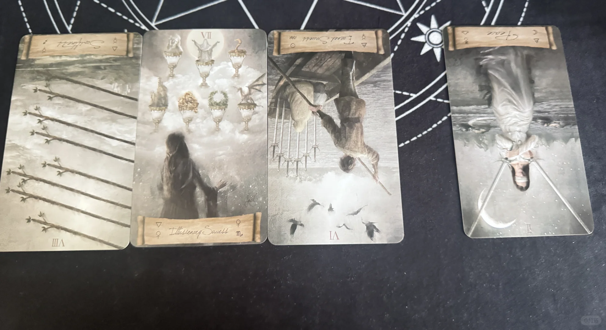 连续抽了好多次牌