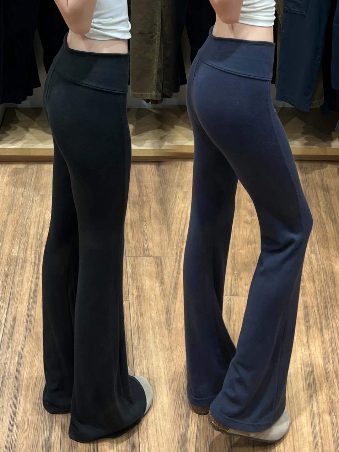 改版了7次才做出这种臀型好的微喇瑜伽裤啊！