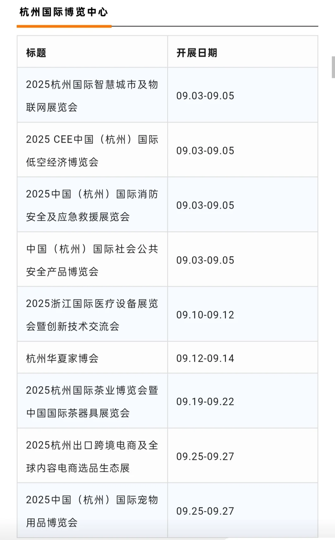 九月展会预告！九月华东华南展会一览表